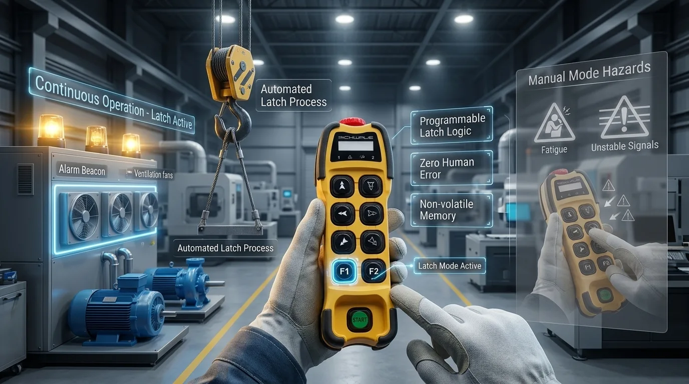قابلیت Latch (حافظه عملیاتی) در ریموت کنترل‌های سری TE برند Richwave؛