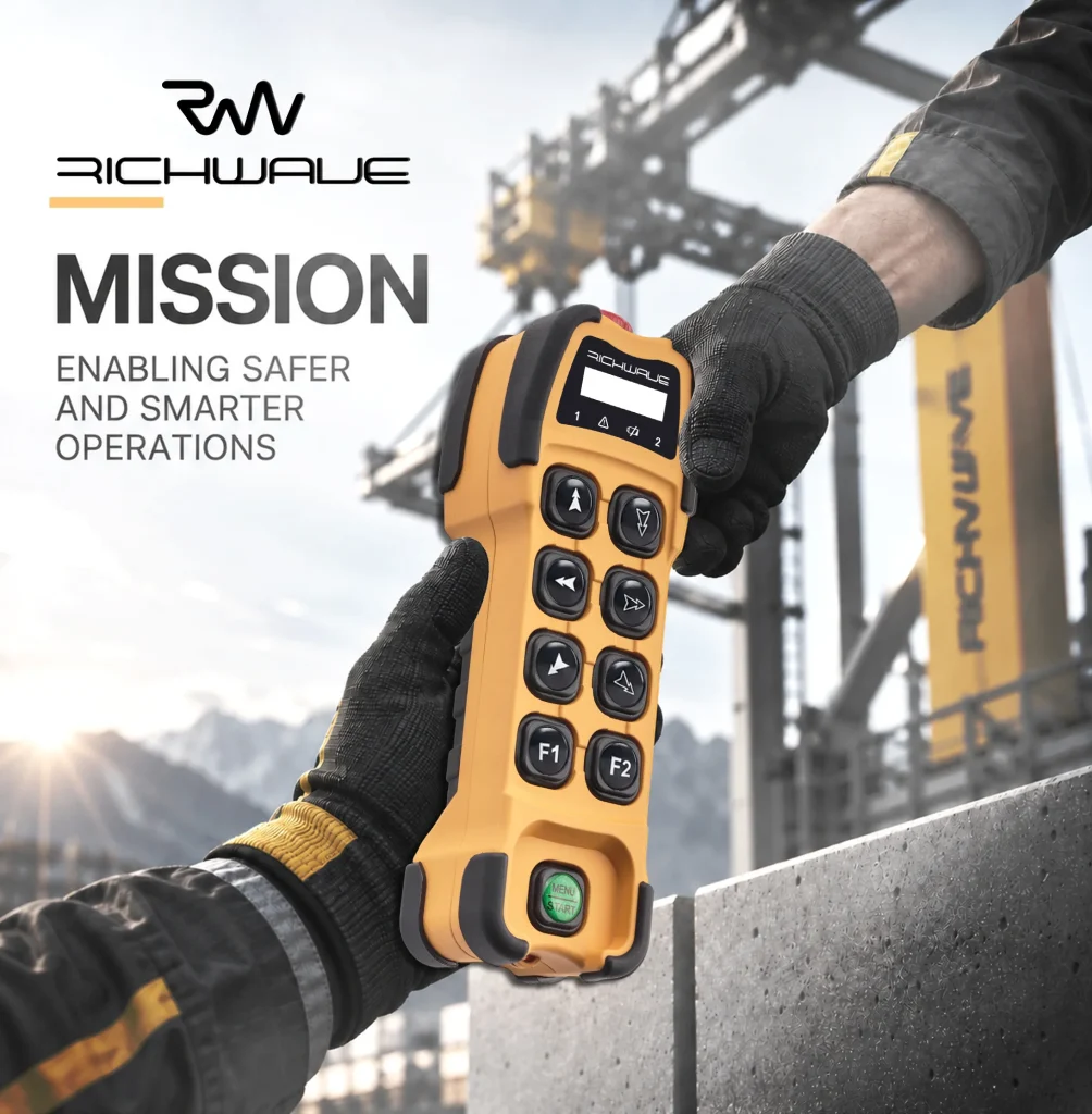 Mission 1 - RICHWAVE - تنها تولیدکننده ریموت کنترل جرثقیل در ایران