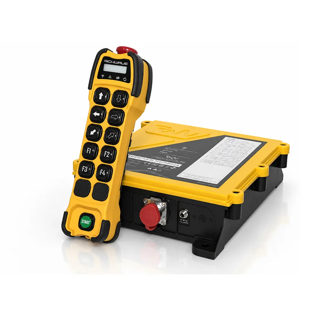 ریموت کنترل جرثقیل سقفی ریچ ویو مدل TE-RX/S1001A هشت کلیده - تک سرعته - رله مستقل ( ست کامل )