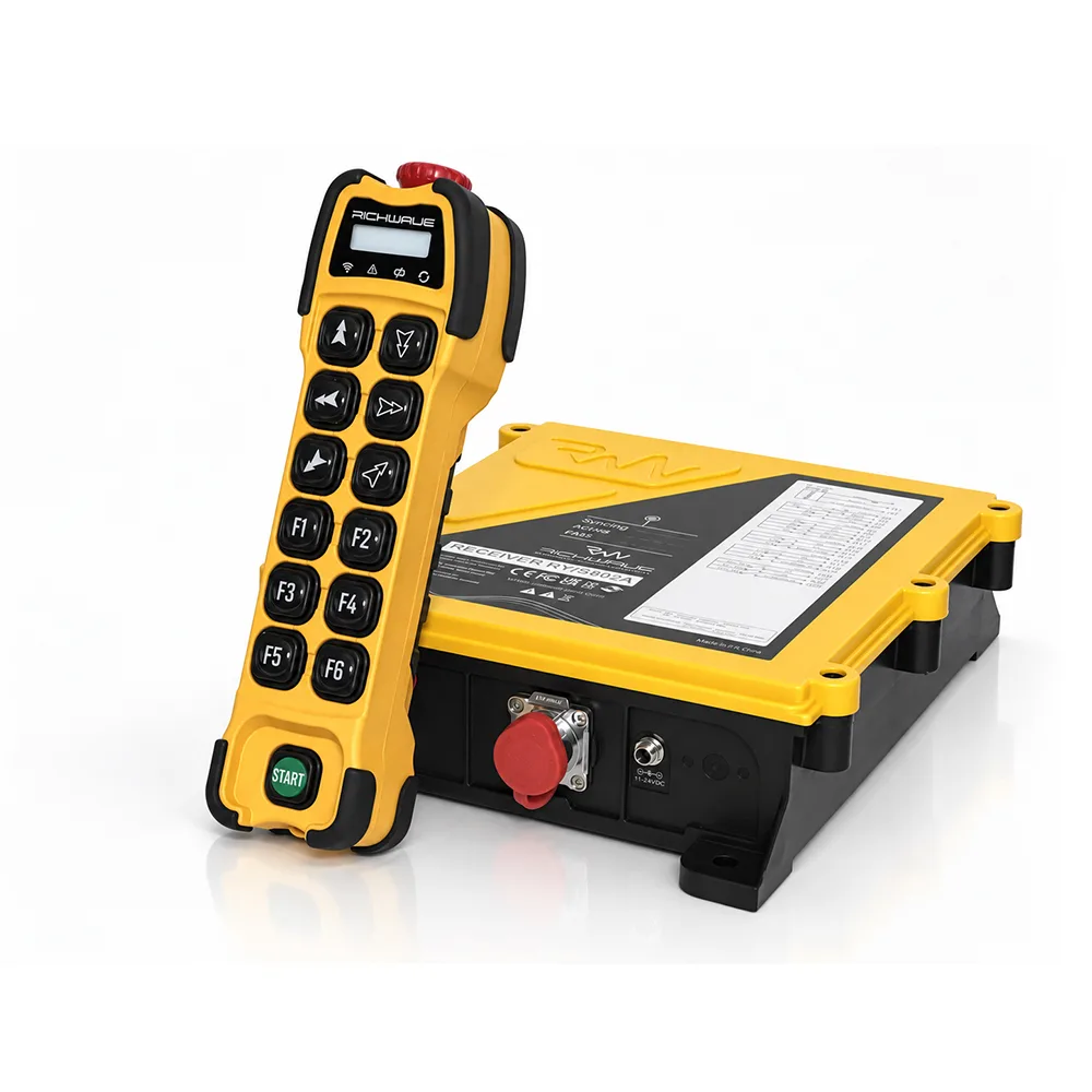 ریموت کنترل صنعتی جرثقیل ریچ ویو مدل TE-RX/S1202A دوازده کلیده - دو سرعته - رله مستقل ( ست کامل )